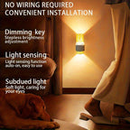 Night Lights Plug-In 2 Pack, Dimmable 3000K Warm LED, Auto Light Sensor, Modern Wall Night Light for Hallway, Bedroom & Living Room