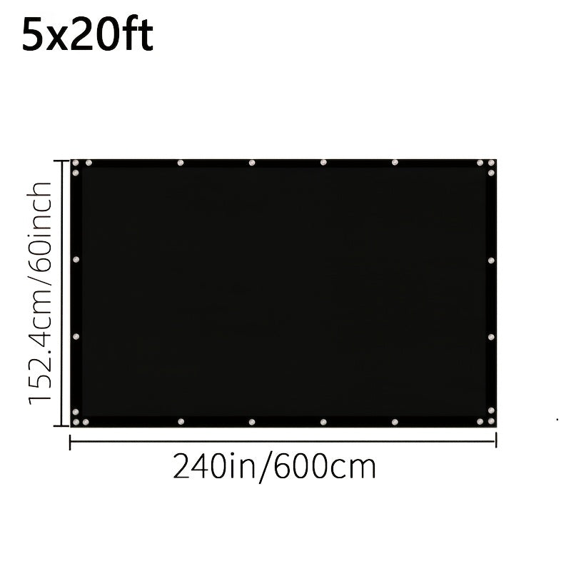 Fence Privacy Screen Multi-Size Heavy Duty HDPE Outdoor Shade Cloth with Cable Zip Ties – 4 5 6 7 8 ft Wide, 15–50 ft Long, Black