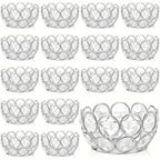Crystal Bowl Tea Light Candle Holders Set of 20 – Wedding Centerpiece & Home Decor Dining Table Decor, Gold or Silver