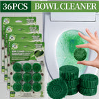 Toilet Bowl Cleaner Tablets 9/36 Pack – Automatic Flush Freshener, Long-Lasting Deodorizer, Stain Remover for Home & RV Toilets