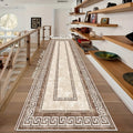 French Style Corridor Runner Rug Washable Soft Non-Slip Long Hallway Carpet for Living Room Kitchen Bedroom Entrance Multiple Lengths