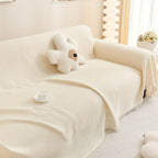 Tassel Sofa Cover Scratch-Resistant & Breathable, Multifunctional Boho Couch Cover Slipcover for All Seasons, Easy-Fit Fashionable Settee Throw Cover for Living Room Sofa