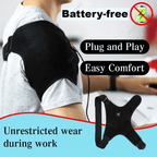 Heated Shoulder Wrap Massager with 3 Adjustable Heat Levels – Wearable Shoulder Heating Pad & Brace Support for Shoulder, Leg & Arm Warmth, Winter Comfort Gift for Parents