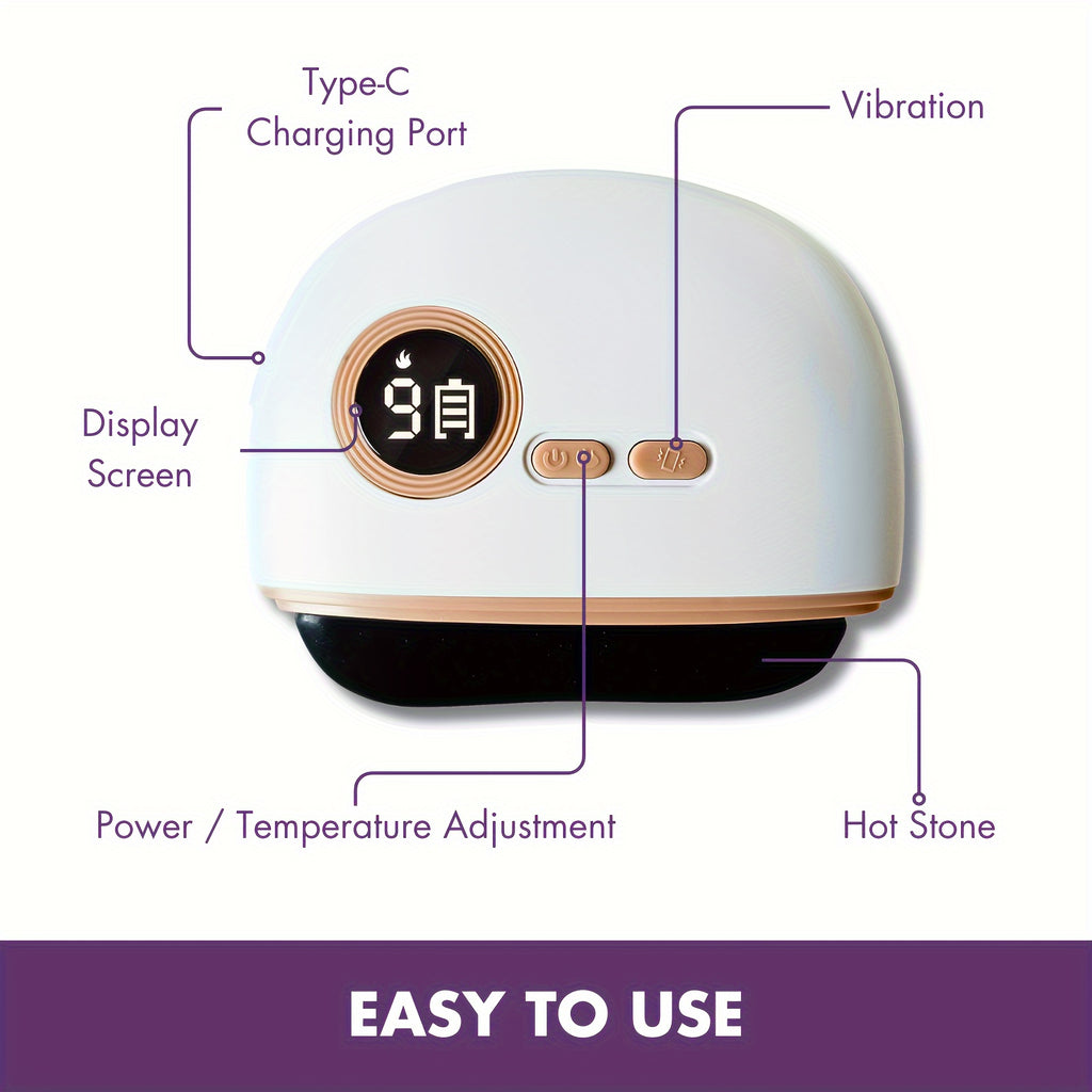 TMJ Jaw Massager with Vibration & Heating – Ergonomic Multi-Needle Design for Jaw & Neck Relief, Teeth Grinding & Clenching, Portable Holiday Gift
