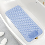 Anti-Slip Shower Mat with Massage Function – Extra Large Non-Slip Bathtub Mat for Safety & Comfort | 19.7”x31.5” | Green, Grey, White, Blue, Khaki & Pink
