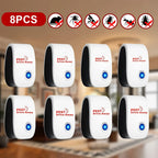 Ultrasonic Pest Control Device 2026 Upgraded Plug-In Repeller for Mosquitoes Mice Cockroaches Ants Spiders Fleas Chemical-Free Indoor Pest Repellent for Home Kitchen Office 4 6 8 Pack