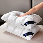 Luxury Hotel-Quality Bed Pillows Queen King Size, Hypoallergenic Plush Fill Cooling Pillow for Side Back Sleepers, Machine Washable All-Season Sleep Pillow 1 or 2 Pack