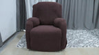 4-Piece Polyester Stretch Recliner Slipcover Set – Non-Slip Elastic Bottom Recliner Chair Cover Sofa Couch Protector for Living Room, Machine Washable Home Decor