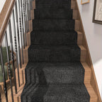Non-Slip Striped Runner Mat – Self-Adhesive Trimmable Polyester Carpet for Hallway, Kitchen, Stairs, Garage & Patio | 5 Colors, 4 Sizes