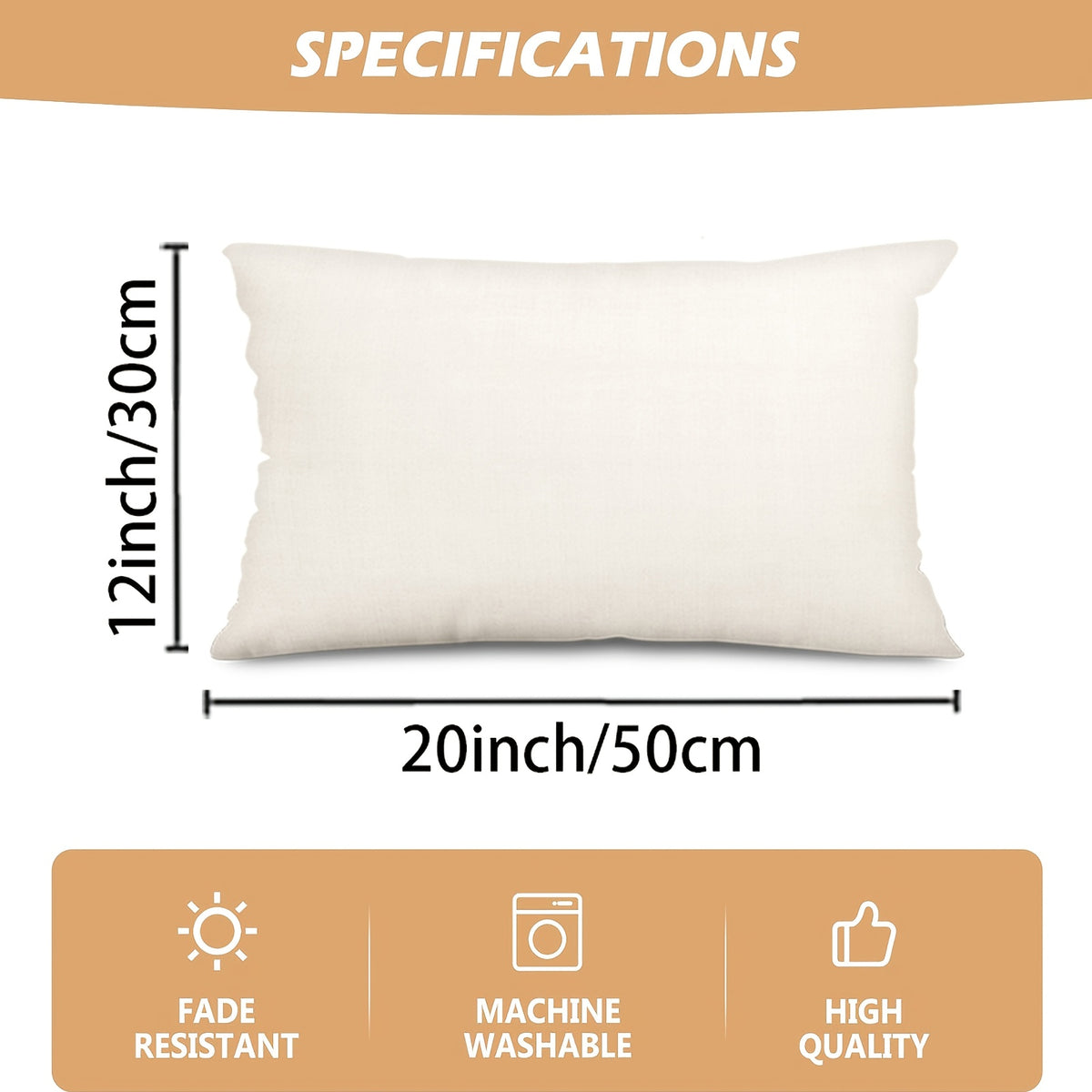 Halloween Ghost Pumpkin Lumbar Throw Pillow Cover 12x20 Inch – Farmhouse Spooky Bat Dead Tree Cushion Case, Single Sided Print, Sofa Couch Halloween Decor, 1pc