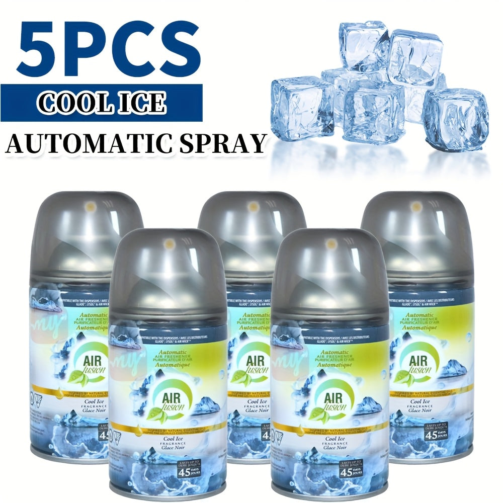 8-Scent Automatic Air Freshener Refills 5-Pack or 2-Pack – Odor Eliminator Room Spray for Home Bathroom Car Office Closet Fabric, Multi-Scent Fresh