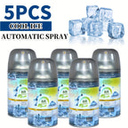 8-Scent Automatic Air Freshener Refills 5-Pack or 2-Pack – Odor Eliminator Room Spray for Home Bathroom Car Office Closet Fabric, Multi-Scent Fresh