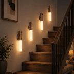 Motion Sensor Night Light 4 Pack Rechargeable Magnetic LED Wall Light for Bedroom Hallway Stairs Closet Picture Lighting