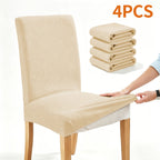 Dining Chair Covers 4/6pcs Set Washable Pet Friendly Dirt & Wear Resistant – Versatile Stretch Slipcovers for Home & Restaurant Seating, 12 Colors