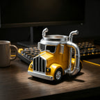 Truck Coffee Mug Novelty Truck Shaped Cup for Hot and Cold Drinks Fun Gift for Truck Lovers Men Boys Birthday Christmas