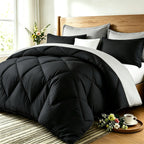 Quilt Set 3 Piece Lightweight Breathable Comforter with Pillowcases - Diamond Pattern Ultra-Fine Fiber Soft Bedding Set 42 Colors Twin Queen King Pinch Pleat