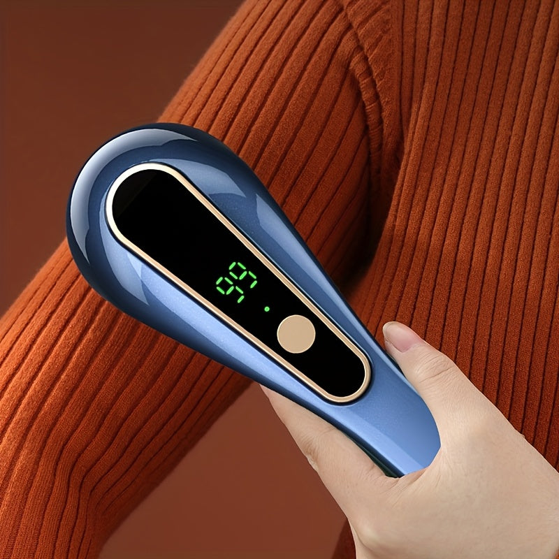 Electric Lint Eraser Rechargeable USB with Cleaning Brush | Portable Fabric Shaver for Sweaters Blankets Carpets Furniture Upholstery, Removes Lint Balls, Clothing Lint Remover
