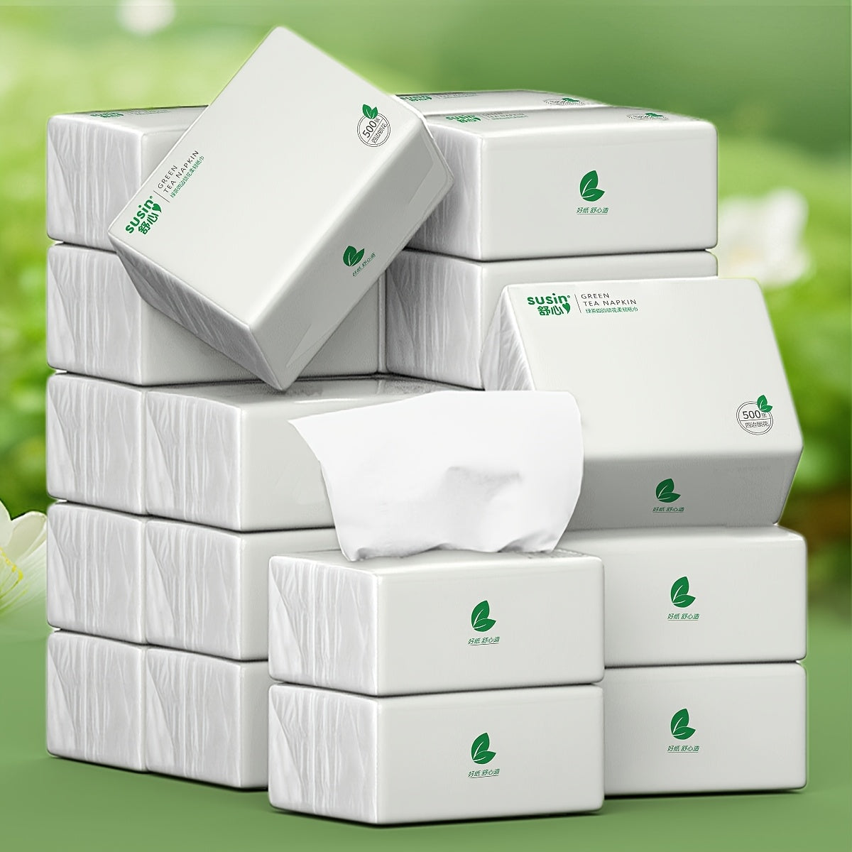 Bulk Tissue Paper 18 Pack 5-Layer Ultra Thick – 9000 Sheets Wet & Dry for Sensitive Skin, Kitchen, Bathroom, Travel