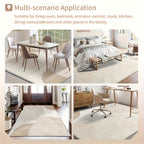 Velvet 850G Floral Area Rug – Washable Soft Retro Modern Carpet for Living Room & Dining Room, Vibrant Patterns, 5 Sizes