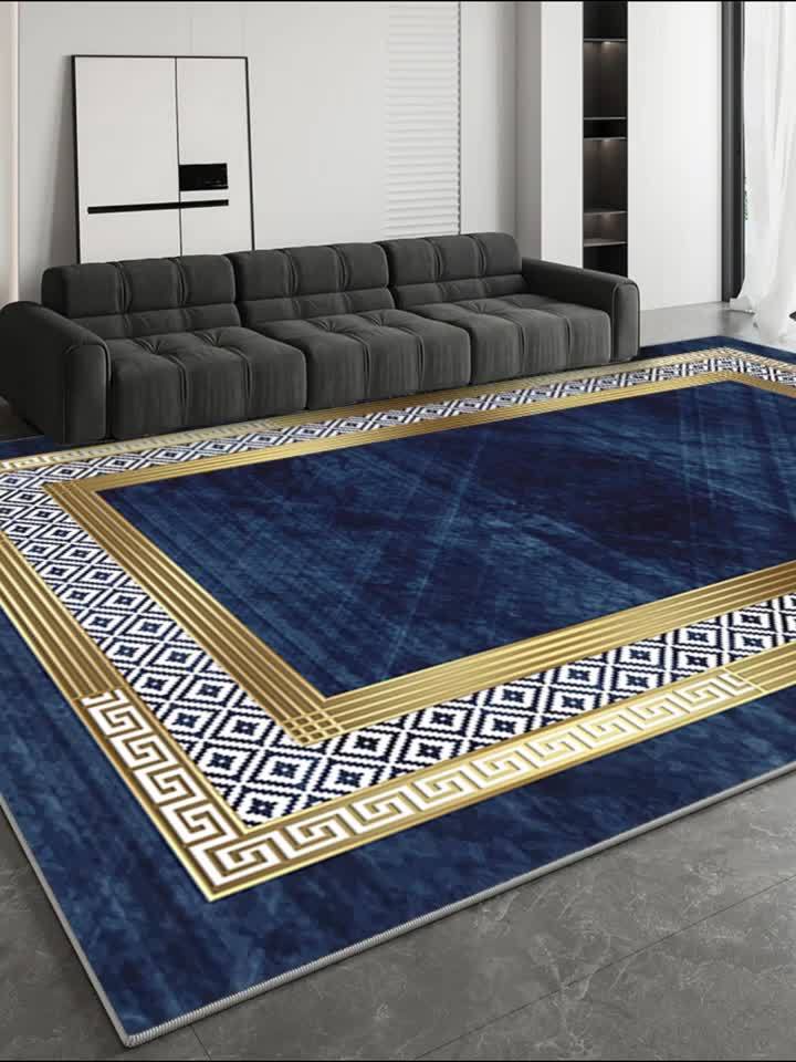 Christmas Area Rug Abstract Geometric Non-Slip Machine Washable – Holiday Decor Accent Rug for Living Room, Bedroom, Kitchen, Dining Room & Outdoor