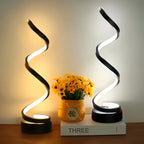 Spiral Adjustable Desk Lamp Vintage Style with Dimmable Warm Light, 3 Color Modes 10 Brightness Settings, Space-Saving Table Lamp for Bedroom Study & Living Room, 12V Safe Low Voltage, Gift for Friends & Family