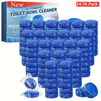 Automatic In-Tank Toilet Cleaner Tablets 24/36 Pack – Lemongrass Deodorizer, Prevents Scaling & Rust, for Home & RV Bathrooms