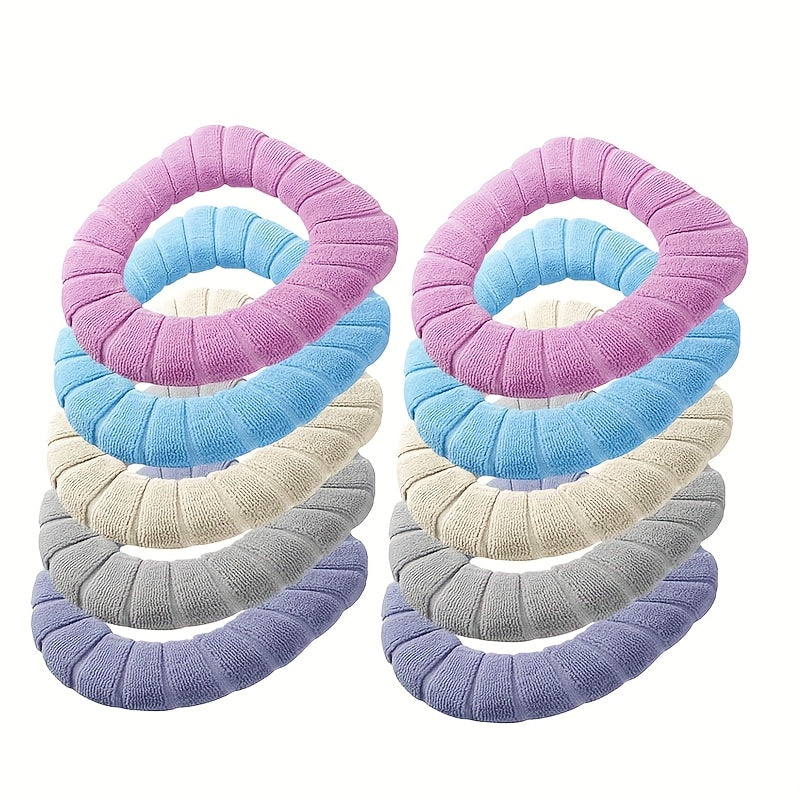 Super Soft Washable Toilet Seat Covers – Universal Reusable Pads for Home, Travel & Commercial Use | All Seasons | 5-Pack or 10-Pack