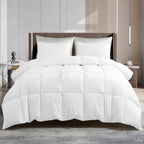 All Season Comforter with Corner Tabs & Box Stitching – Soft Fluffy Lightweight Hotel-Quality Duvet Insert for Twin Queen King, Breathable Year-Round Bedding