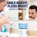 Water Flosser for Teeth & Braces – 8 Jet Tips, 10 Pressure Settings, 20oz Large Tank Oral Irrigator for Family Deep Cleaning & Braces Care