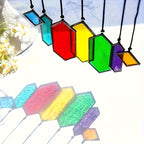 Rainbow Suncatcher Crystal Glass Sun Catcher Pendant – Hanging Window Prism Ornament for Home Garden Decoration, Wedding Party Decor & Housewarming Gift