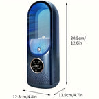 Portable Bladeless Fan with Night Light, 7-Speed Quiet USB Desktop Tower Fan for Bedroom, Office & Home
