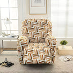 Recliner Slipcover Set of 4 with Side Pocket, Extra Large Jacquard Stretch Furniture Protector Cover, Elastic Band Closure, 92% Polyester All-Season Recliner Chair Cover for Living Room, 10 Patterns