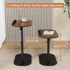 Adjustable Rolling Laptop Desk Mobile Side Table Folding Computer Workstation Home Office Sofa Bedside Coffee Table Mother's Day Gift