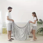 Elastic Sofa Cover with Printed Skirt - Universal Stretch Couch Slipcover Furniture Protector 2 3 4 Seater Living Room Bedroom Office All Seasons