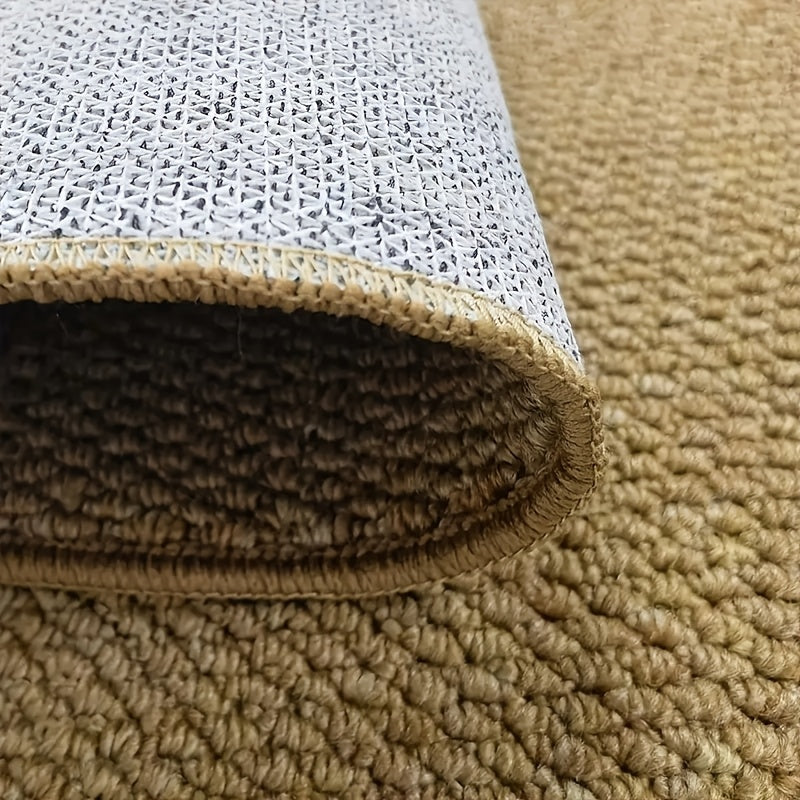 Imitation Sisal Bathroom Mat Non-Slip Water Absorbent – Cat Scratch Resistant Entryway Doormat, Mud & Sand Removal, Easy to Clean, Dark Gray & Brown, 2 Sizes