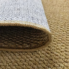 Imitation Sisal Bathroom Mat Non-Slip Water Absorbent – Cat Scratch Resistant Entryway Doormat, Mud & Sand Removal, Easy to Clean, Dark Gray & Brown, 2 Sizes