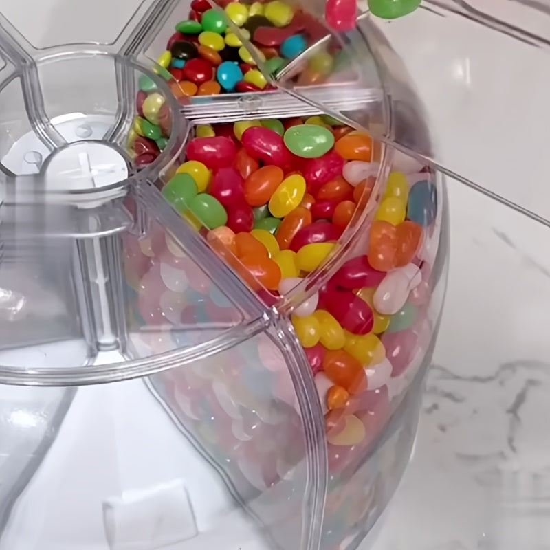 Large-Capacity Candy Dispenser & Sealed Storage Box – Smart Partition Container for Small Candies, Grain, Flour & Pet Food – Household Airtight Organizer, Halloween Party Gift