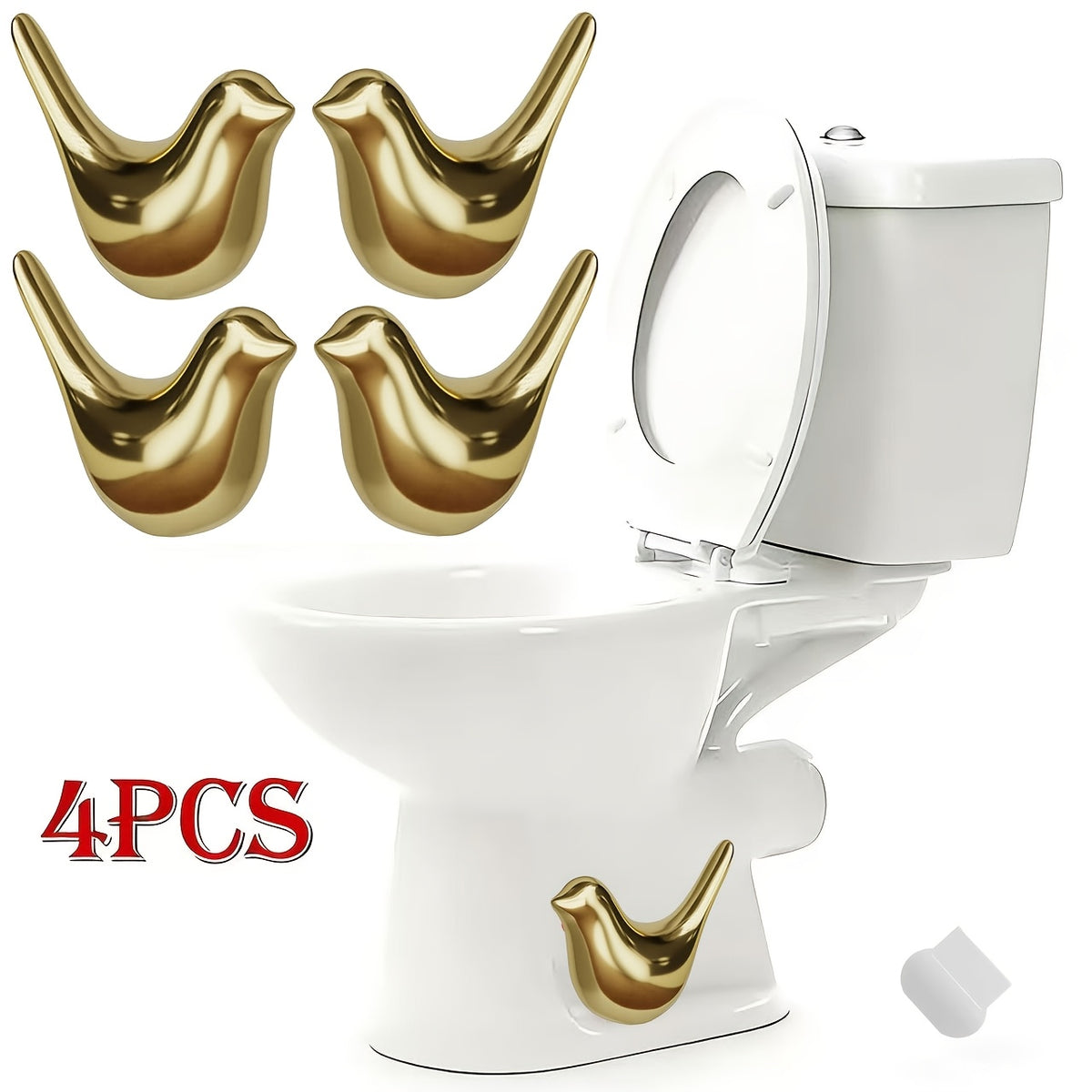 Decorative Toilet Bolt Caps, Rustproof Floor Bolt Covers for Bathroom Decor – Ocean Animal Style, Quick Install, 2 or 4-Piece Sets