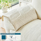 Cashmere Velvet Non-Slip Sofa Cushion Cover – Pet-Resistant Silicone-Backed Slipcover for Sofa Loveseat Recliner Chair Living Room Bedroom Office