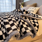Soft Raschel Throw Blanket – 7 Colors, 2 Sizes, Cozy Knit Blanket for Home Decor, Sofa, Bed, Christmas Gift