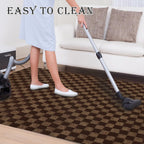 Runner Rug for Hallway Entryway Kitchen – Indoor Outdoor Non-Slip Rubber Backing, 200+ Custom Sizes, 8 Colors, Stain Resistant Low Pile Carpet Runner