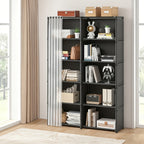 Multi-Purpose Storage Rack Single Double Row Dustproof Bookcase – Easy Install 15.75/31.5 Inch Clothing Storage Cabinet for Office, Classroom, Living Room, Bedroom & Dorm