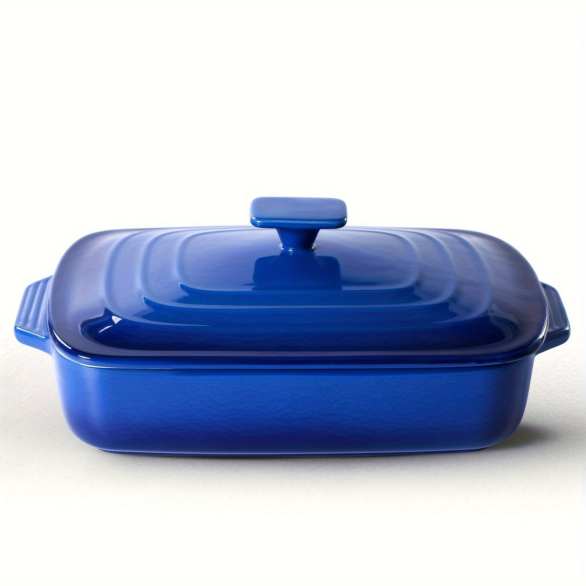 Large Ceramic Casserole Dish with Lid 4 Quart Rectangular Stoneware Baking Pan 9x13 Inch Oven Safe Dishwasher Safe Lasagna Pan for Baking Serving