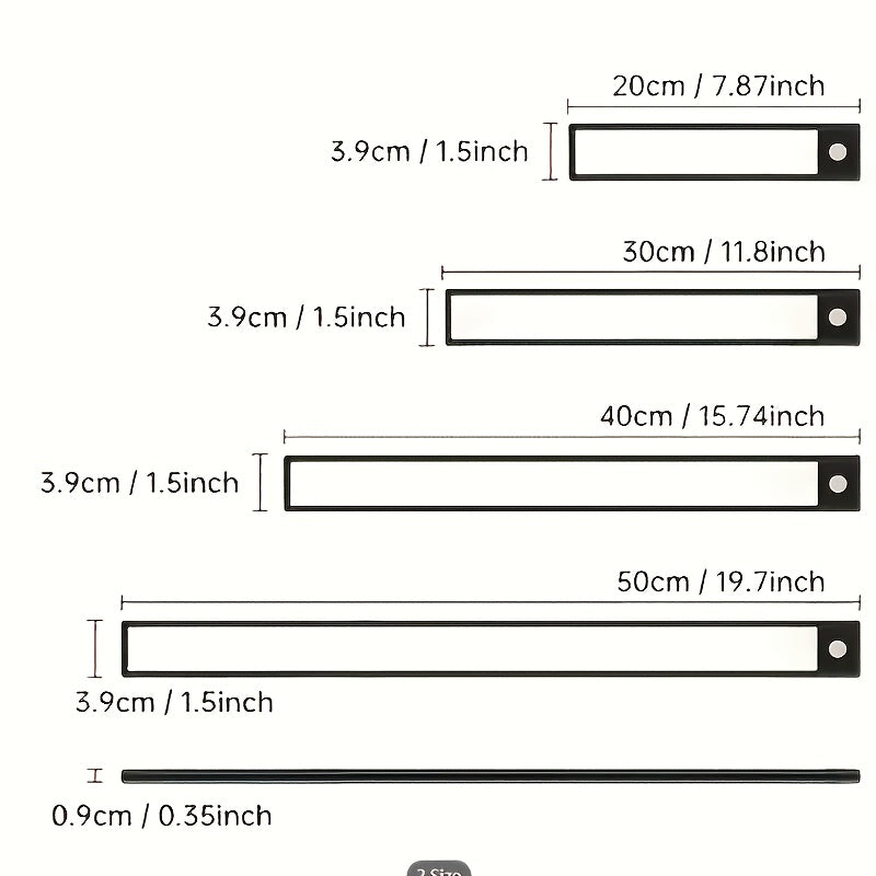 LED Motion Sensor Under Cabinet Lights USB Rechargeable – 3 Color Temperatures Wireless Stick-On Magnetic Night Light for Kitchen Cabinet Closet Wardrobe Cupboard Stairs