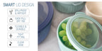 Mixing Bowl Set with Lids 8pcs - 4 Gradient Color Bowls + 4 Lids (13oz, 24oz, 41oz, 73oz), BPA-Free, Dishwasher Safe, Stackable for Meal Prep, Salad, Snacks & Food Storage
