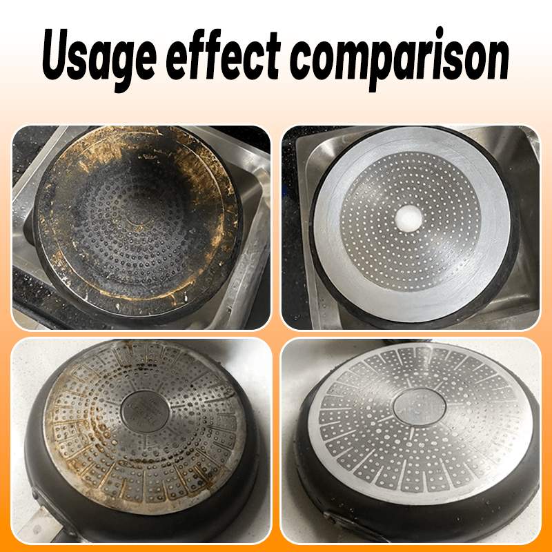 Heavy Duty Pot Grease Remover Spray with Microfiber Towel, Kitchen Degreaser for Cast Iron Pans Non-Stick Cookware Stove Top Oven, Quick-Acting Oil Cleaner with Nonslip Handle for Deep Kitchen Cleaning