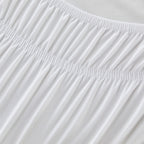 Elastic Wrap Around Bed Skirt No-Lift, 15 Inch Drop Microfiber Dust Ruffle, 30 Fade-Resistant Colors, Machine Washable, Twin Full Queen King Size