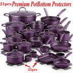21pcs Heat-Resistant Pot Bottom Pads Set – Non-Slip Kitchen Trivets & Scratch-Proof Protective Pads for Cookware, Countertops & Tables