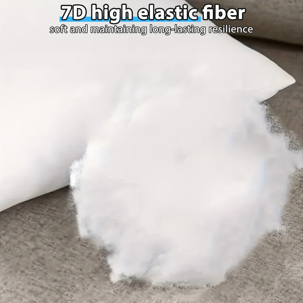 Fluffy Square Pillow Inserts Set of 4 with Zipper, Plump Cushion Stuffer Inserts for Throw Pillow Covers, Sofa, Bed, Patio & Couch, Machine Washable, Available in 14 to 22 Inch Sizes