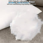 Fluffy Square Pillow Inserts Set of 4 with Zipper, Plump Cushion Stuffer Inserts for Throw Pillow Covers, Sofa, Bed, Patio & Couch, Machine Washable, Available in 14 to 22 Inch Sizes